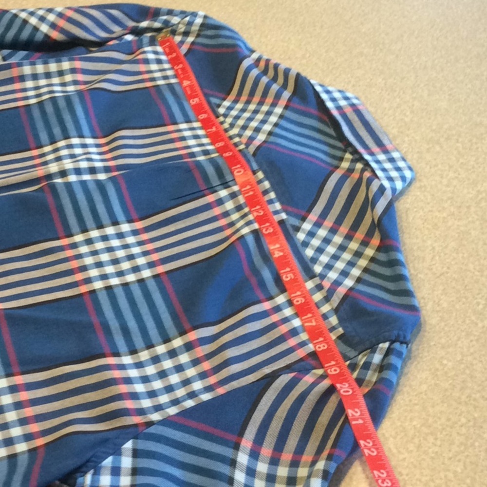 Penguin by Munsingwear Blue Button Down Plaid -L - Picture 12 of 16